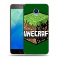 Дизайнерский пластиковый чехол для Meizu M5 Minecraft