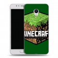 Дизайнерский силиконовый чехол для Meizu M5s Minecraft