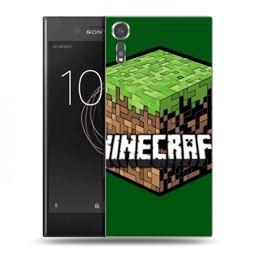 Дизайнерский пластиковый чехол для Sony Xperia XZs Minecraft