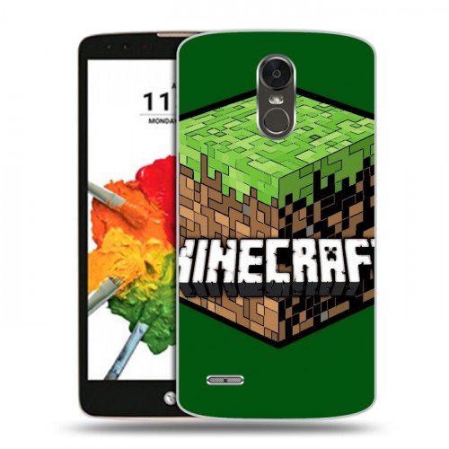 Дизайнерский пластиковый чехол для LG Stylus 3 Minecraft