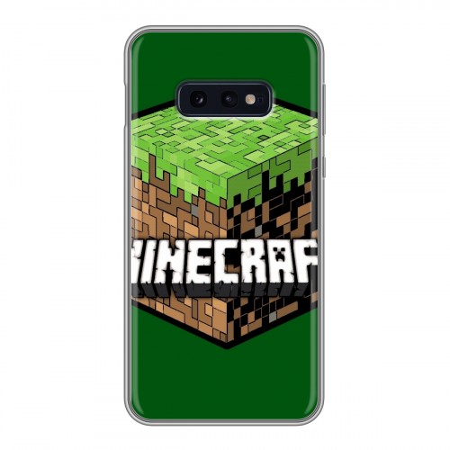 Дизайнерский силиконовый чехол для Samsung Galaxy S10e Minecraft