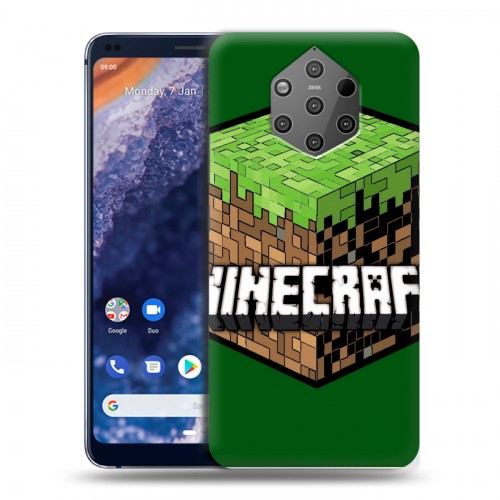 Дизайнерский силиконовый чехол для Nokia 9 PureView Minecraft