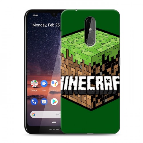 Дизайнерский силиконовый чехол для Nokia 3.2 Minecraft