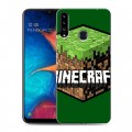 Дизайнерский пластиковый чехол для Samsung Galaxy A20s Minecraft