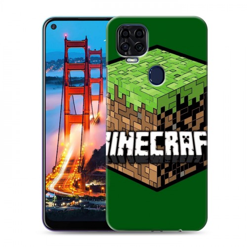 Дизайнерский пластиковый чехол для ZTE Blade V2020 Minecraft