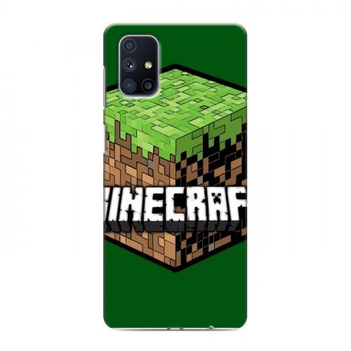 Дизайнерский пластиковый чехол для Samsung Galaxy M51 Minecraft