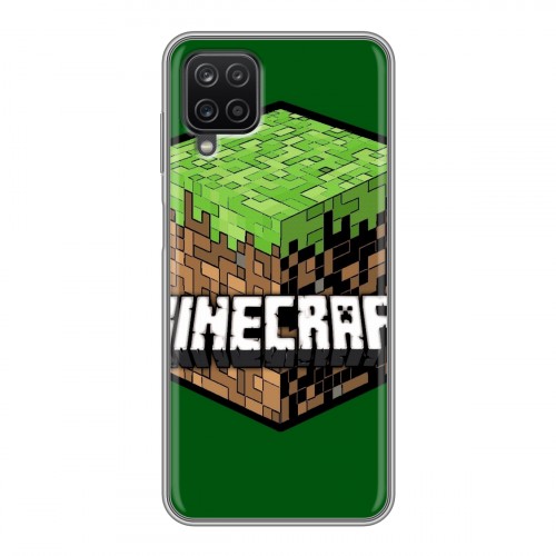 Дизайнерский силиконовый чехол для Samsung Galaxy A12 Minecraft