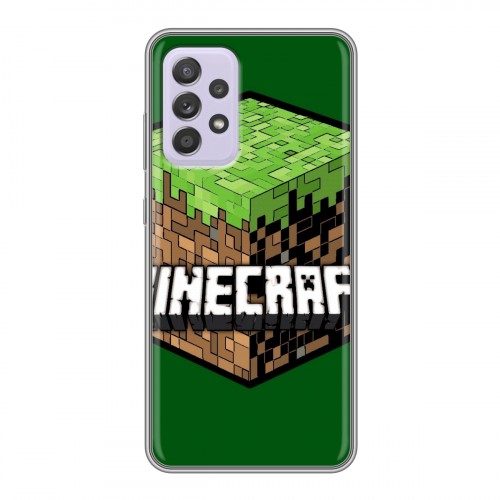 Дизайнерский силиконовый чехол для Samsung Galaxy A52 Minecraft