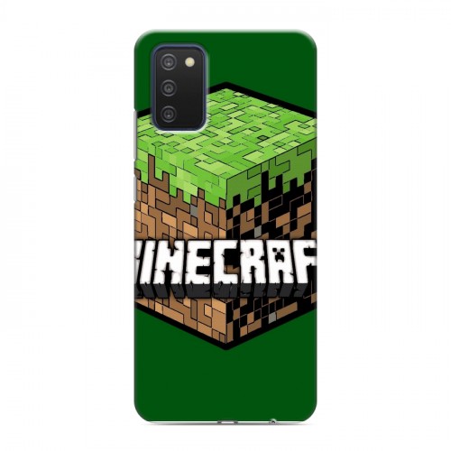 Дизайнерский силиконовый с усиленными углами чехол для Samsung Galaxy A03s Minecraft