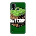 Дизайнерский силиконовый чехол для Itel A48 Minecraft