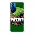 Дизайнерский силиконовый чехол для Tecno Pova 4 Minecraft