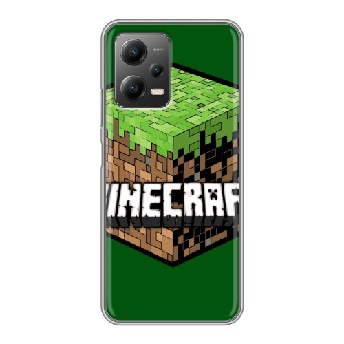 Дизайнерский силиконовый чехол для Xiaomi Poco X5 Minecraft