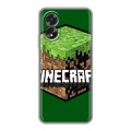 Дизайнерский силиконовый чехол для OPPO A38 4G Minecraft