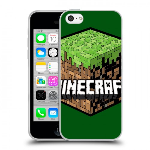 Дизайнерский пластиковый чехол для Iphone 5c Minecraft