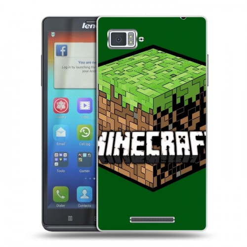 Дизайнерский пластиковый чехол для Lenovo Vibe Z Minecraft