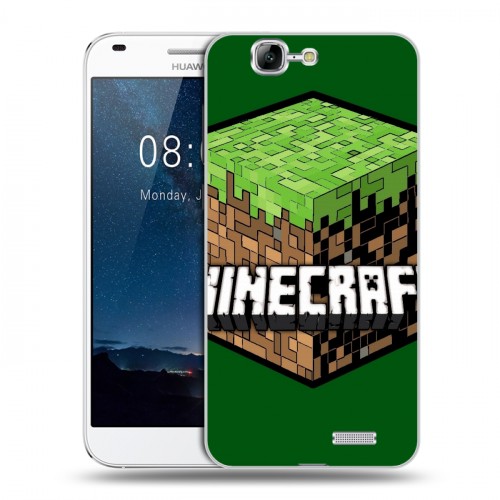 Дизайнерский пластиковый чехол для Huawei Ascend G7 Minecraft