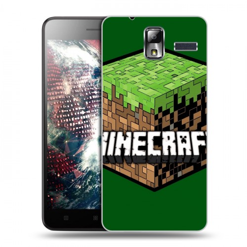 Дизайнерский силиконовый чехол для Lenovo S580 Ideaphone Minecraft