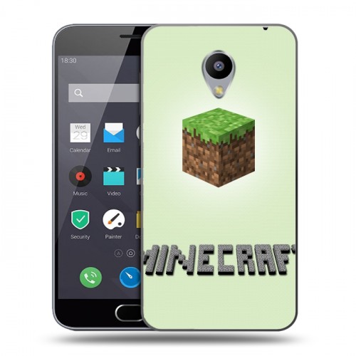 Дизайнерский пластиковый чехол для Meizu M2 Note Minecraft