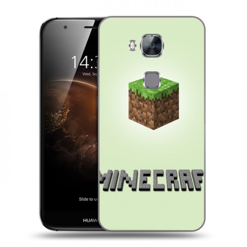 Дизайнерский пластиковый чехол для Huawei G8 Minecraft