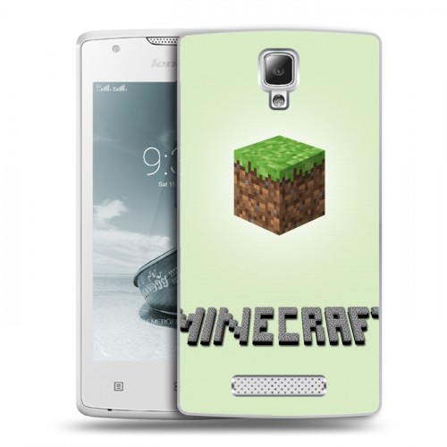 Дизайнерский пластиковый чехол для Lenovo A1000 Minecraft