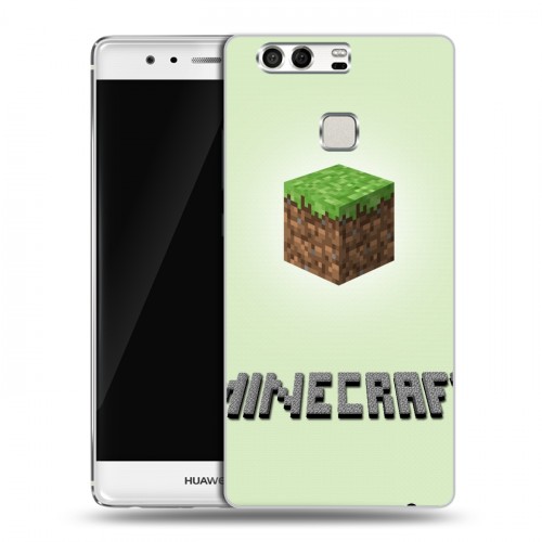 Дизайнерский силиконовый чехол для Huawei P9 Minecraft