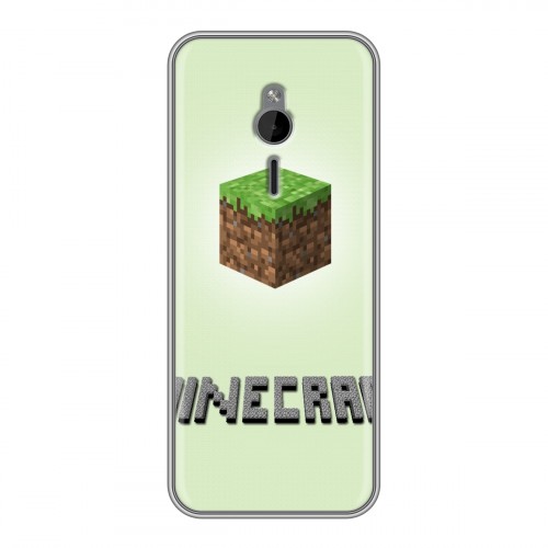 Дизайнерский силиконовый чехол для Nokia 230 Minecraft