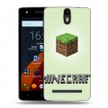 Дизайнерский силиконовый чехол для Wileyfox Storm Minecraft