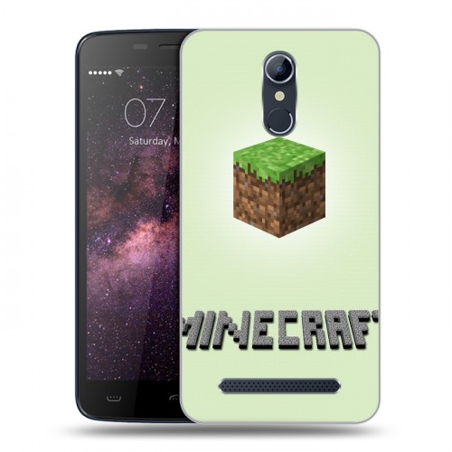 Дизайнерский силиконовый чехол для Homtom HT17 Minecraft