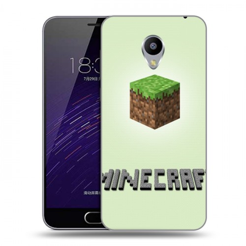 Дизайнерский пластиковый чехол для Meizu M3s Mini Minecraft