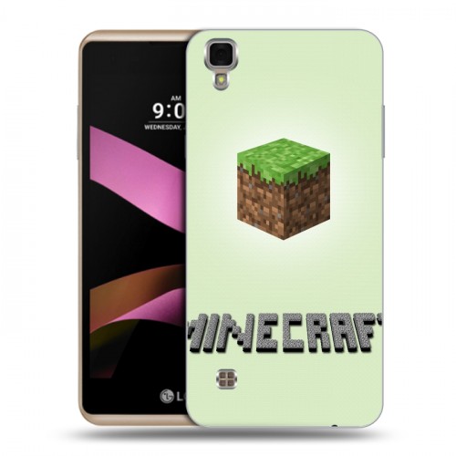 Дизайнерский пластиковый чехол для LG X Style Minecraft