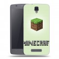 Дизайнерский силиконовый чехол для ZTE Blade L5 Minecraft