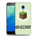 Дизайнерский пластиковый чехол для Meizu M5 Minecraft