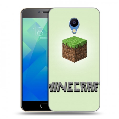 Дизайнерский пластиковый чехол для Meizu M5 Minecraft