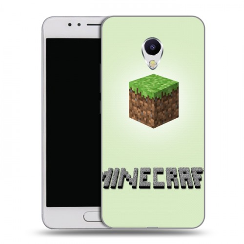 Дизайнерский силиконовый чехол для Meizu M5s Minecraft