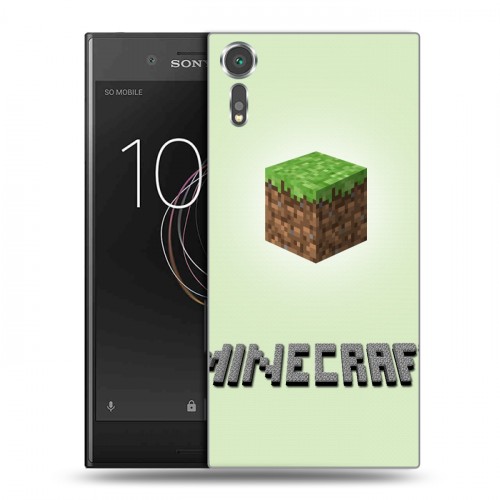 Дизайнерский пластиковый чехол для Sony Xperia XZs Minecraft