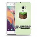 Дизайнерский пластиковый чехол для HTC One X10 Minecraft