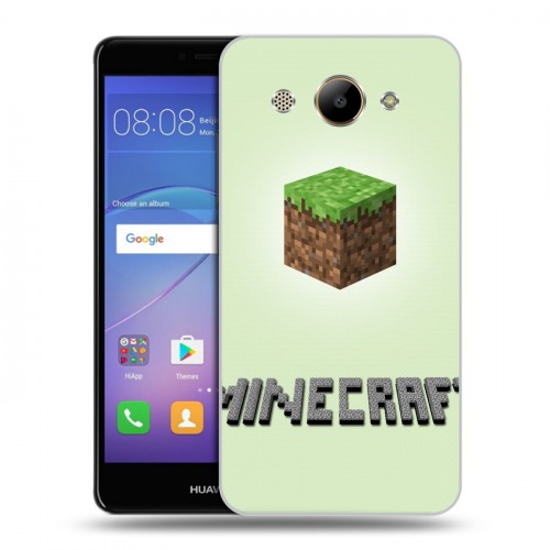 Дизайнерский пластиковый чехол для Huawei Y3 (2017) Minecraft