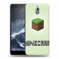 Дизайнерский пластиковый чехол для Nokia 3.1 Minecraft