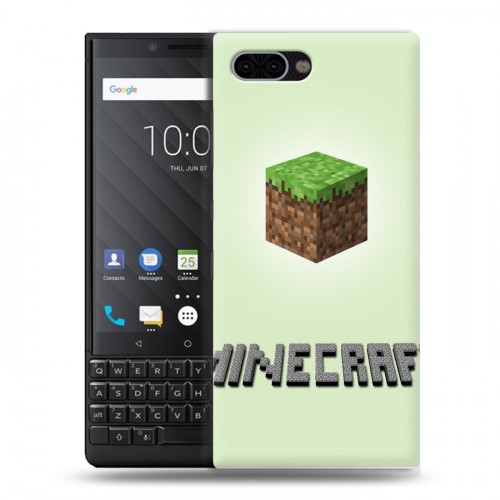 Дизайнерский пластиковый чехол для BlackBerry KEY2 Minecraft