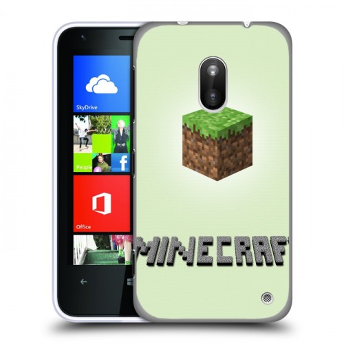 Дизайнерский пластиковый чехол для Nokia Lumia 620 Minecraft
