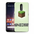 Дизайнерский силиконовый чехол для Nokia 3.2 Minecraft