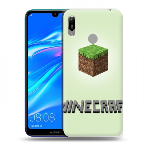 Дизайнерский пластиковый чехол для Huawei Y6 (2019) Minecraft