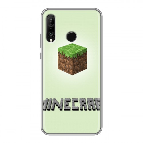 Дизайнерский силиконовый чехол для Huawei P30 Lite Minecraft