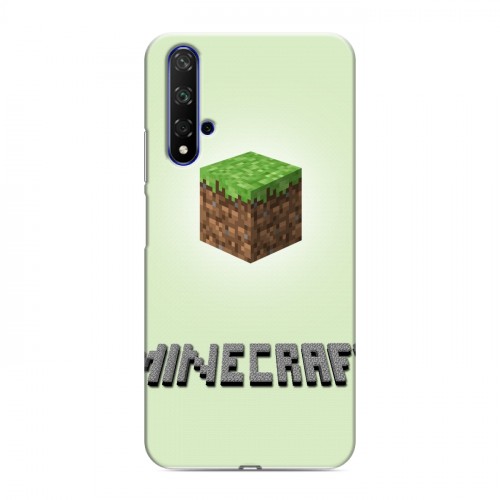 Дизайнерский силиконовый чехол для Huawei Honor 20 Minecraft