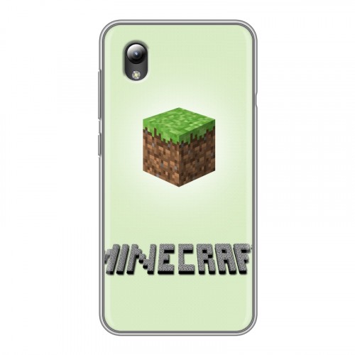 Дизайнерский силиконовый чехол для ZTE Blade A3 (2019) Minecraft