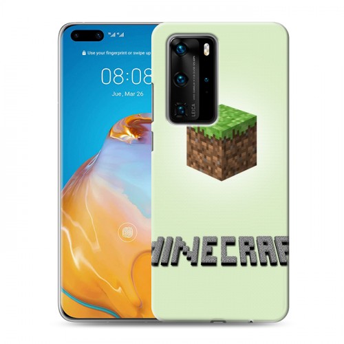 Дизайнерский пластиковый чехол для Huawei P40 Pro Minecraft