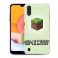 Дизайнерский силиконовый чехол для Samsung Galaxy M01 Minecraft