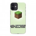 Дизайнерский пластиковый чехол для Iphone 12 Mini Minecraft