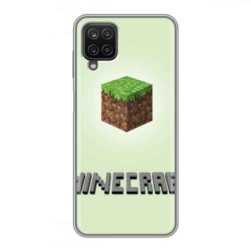 Дизайнерский силиконовый чехол для Samsung Galaxy A12 Minecraft