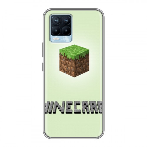 Дизайнерский силиконовый чехол для Realme 8 Minecraft